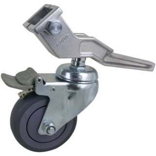 Kupo KC-100G | Dia 100mm Caster w/ Brake w/ 30mm Square Adapter (set for 3)